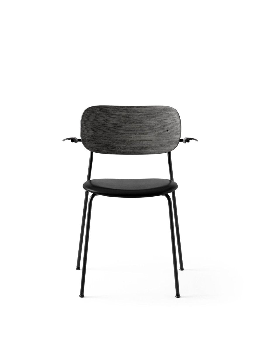 Audo Co Dining Chair, With Arms, Partially Upholstered