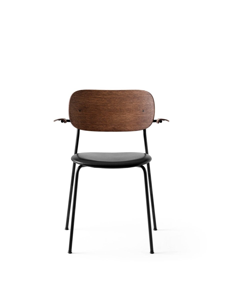 Audo Co Dining Chair, With Arms, Partially Upholstered