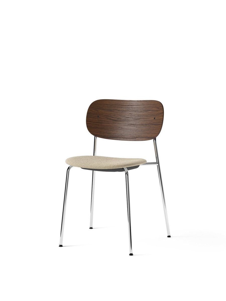 Audo Co Dining Chair, Without Arms, Partially Upholstered