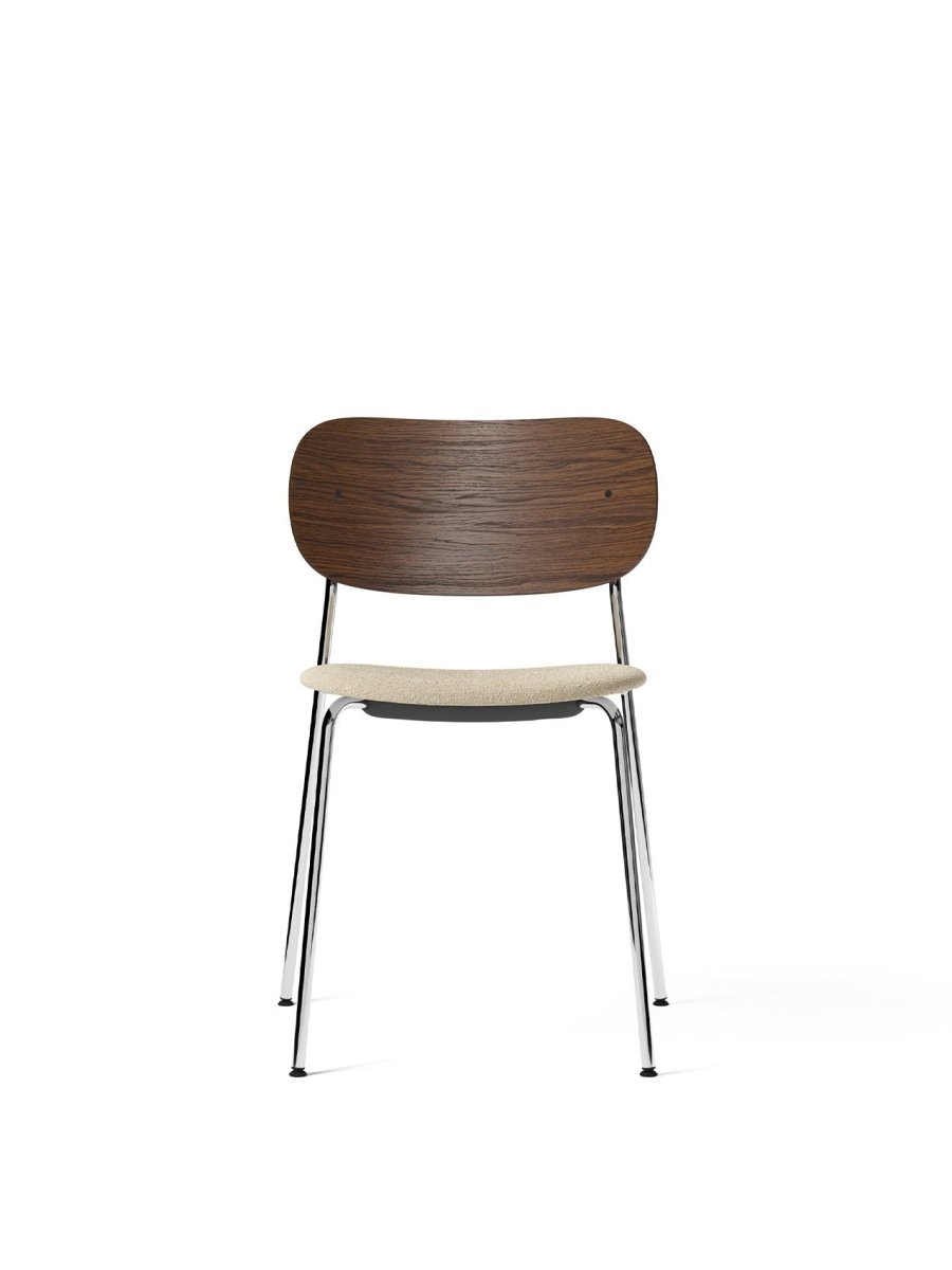 Audo Co Dining Chair, Without Arms, Partially Upholstered