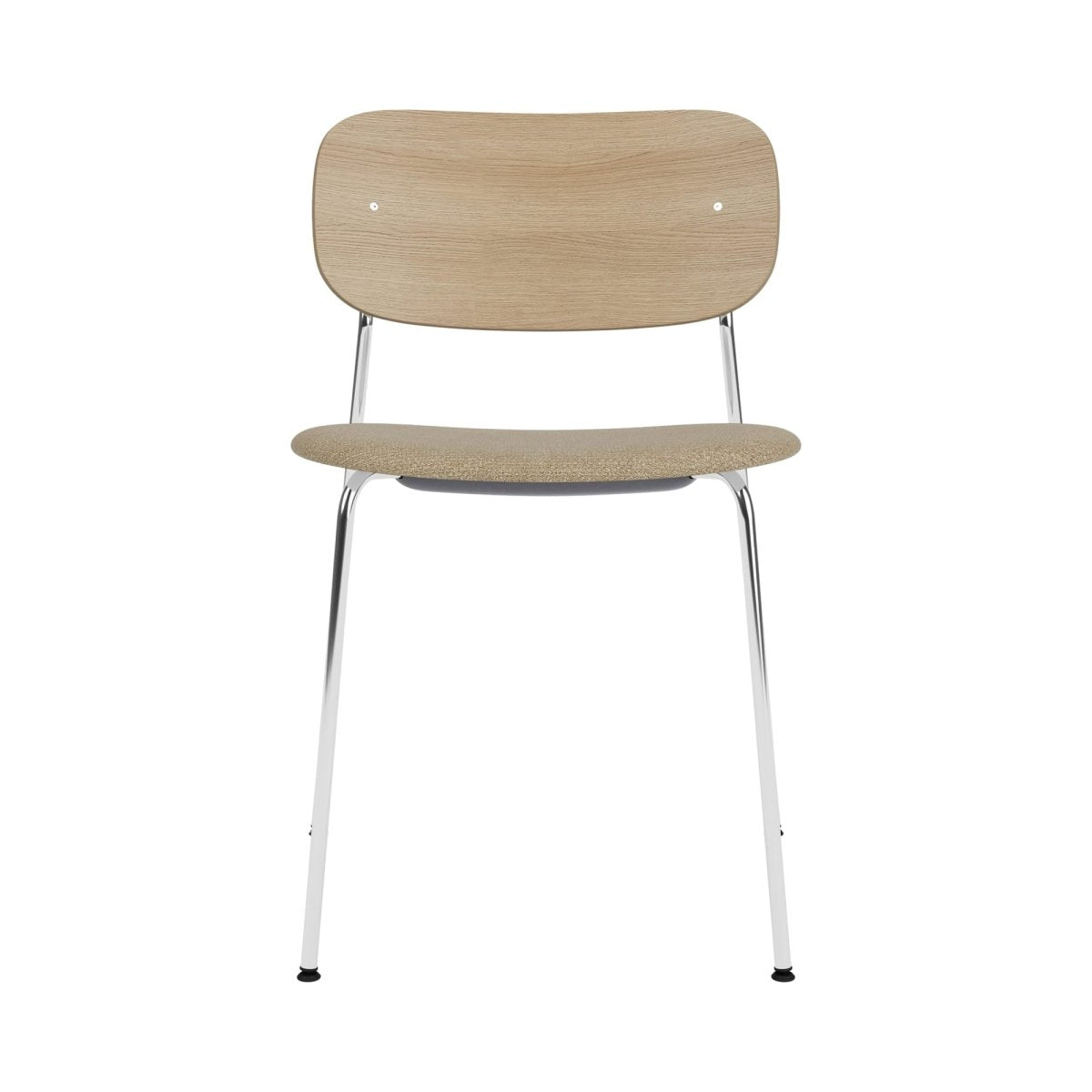 Audo Co Dining Chair, Without Arms, Partially Upholstered