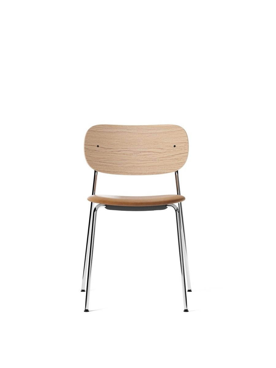 Audo Co Dining Chair, Without Arms, Partially Upholstered