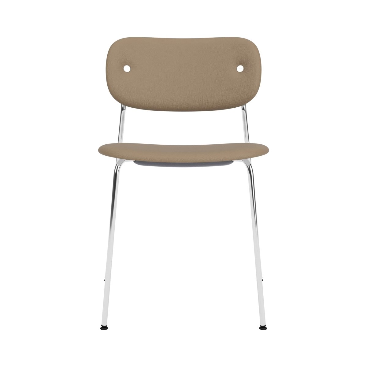 Audo Co Dining Chair, Without Arms, Fully Upholstered – Chrome / 1611/Sierra