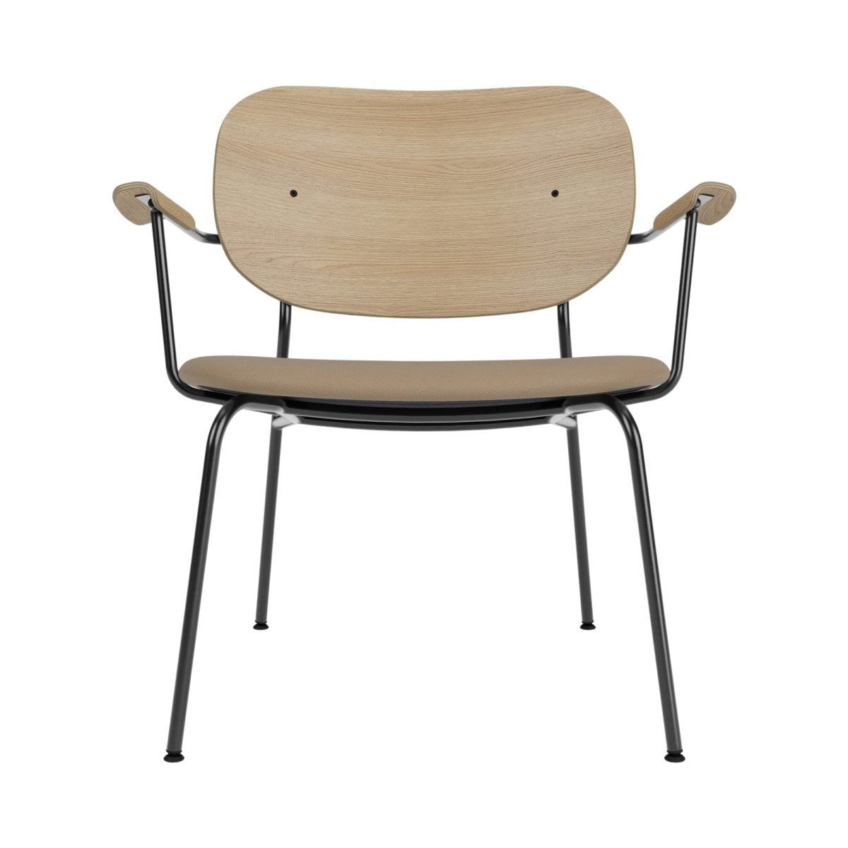 Audo Co Lounge Chair, Partially Upholstered – Natural Oak / 1611/Sierra