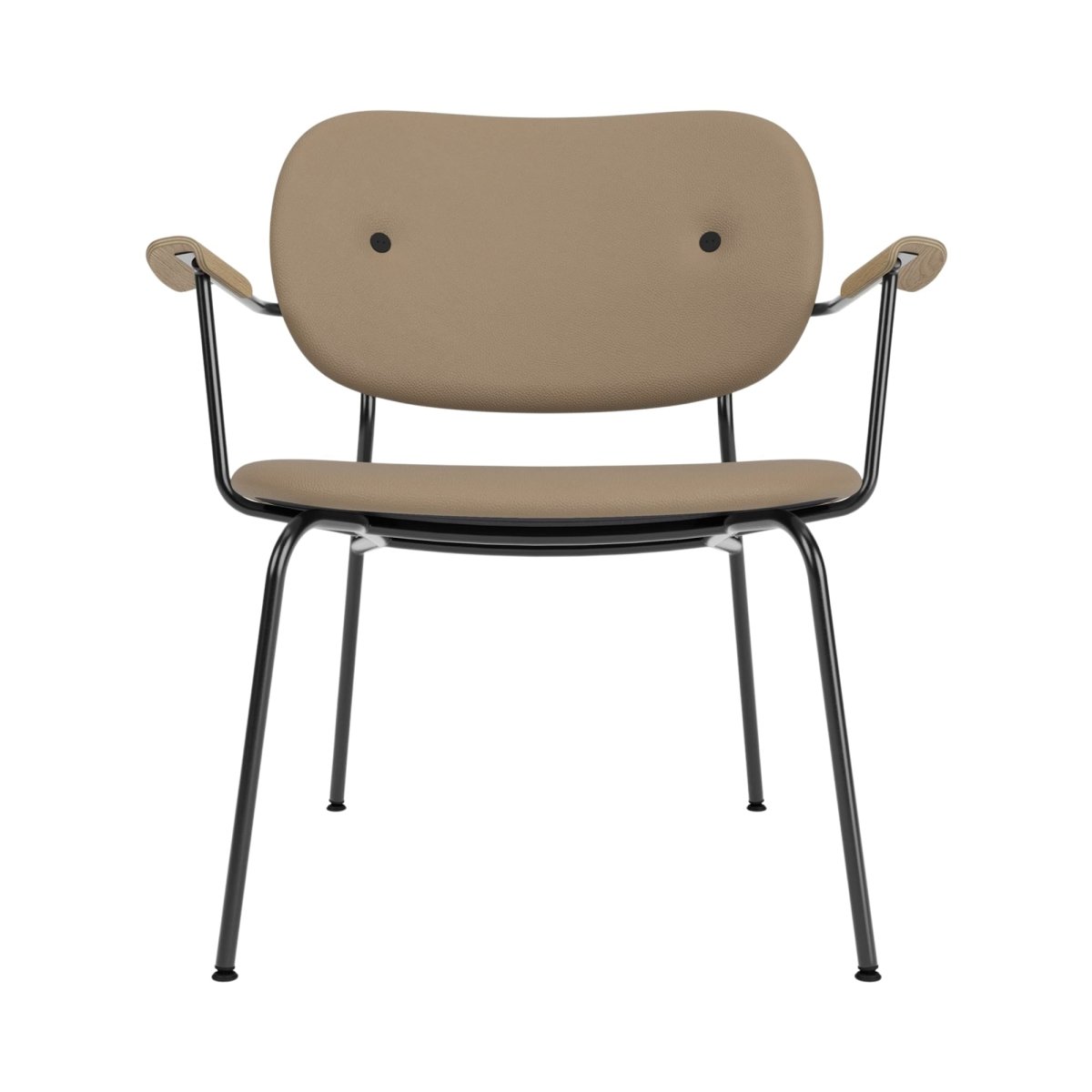 Audo Co Lounge Chair, Fully Upholstered – Natural Oak Arms / 1611/Sierra