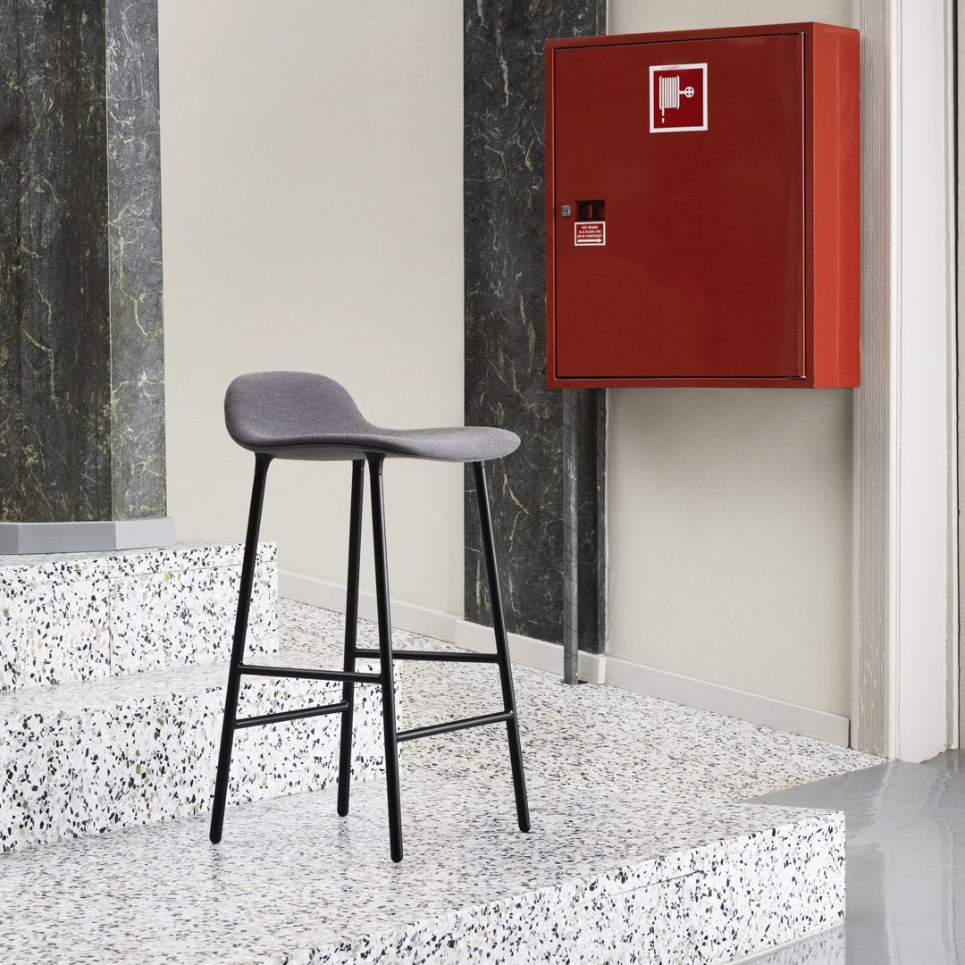 Normann Copenhagen Form Bar Stool - Metal Legs - Upholstered