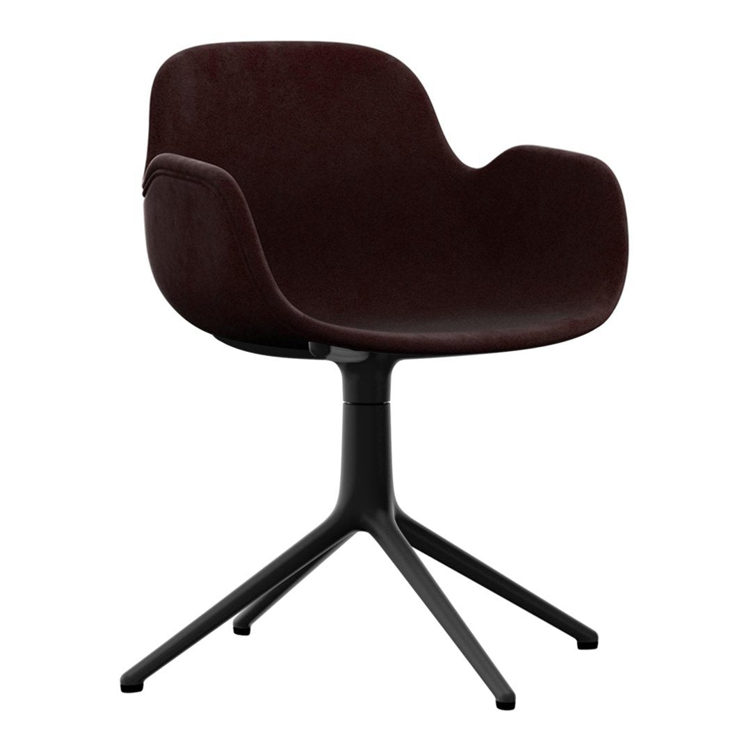 Normann Copenhagen Form Armchair - 4L Swivel Base - Upholstered