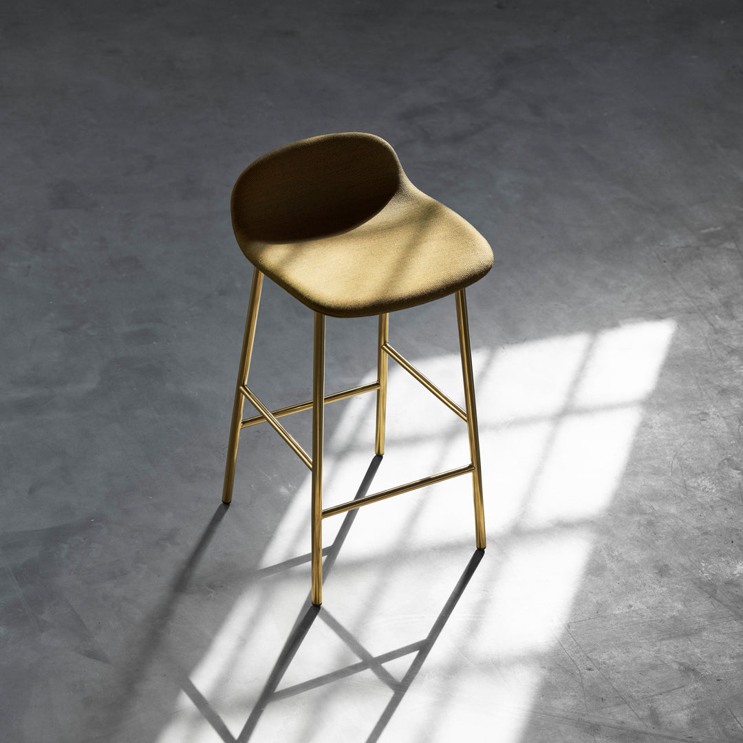 Normann Copenhagen Form Bar Stool - Metal Legs - Upholstered