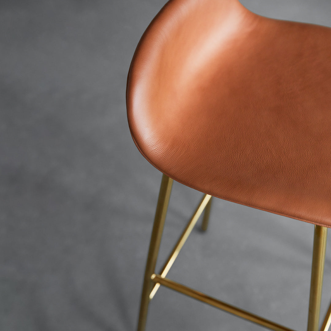 Normann Copenhagen Form Bar Stool - Metal Legs - Upholstered