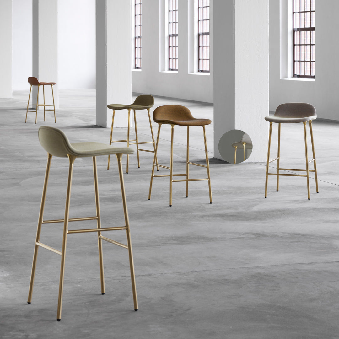 Normann Copenhagen Form Counter Stool - Metal Legs - Upholstered