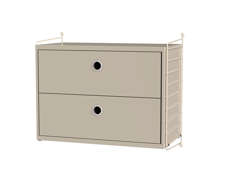 String Furniture Bedroom Bundle S A in Beige shelves and beige panels