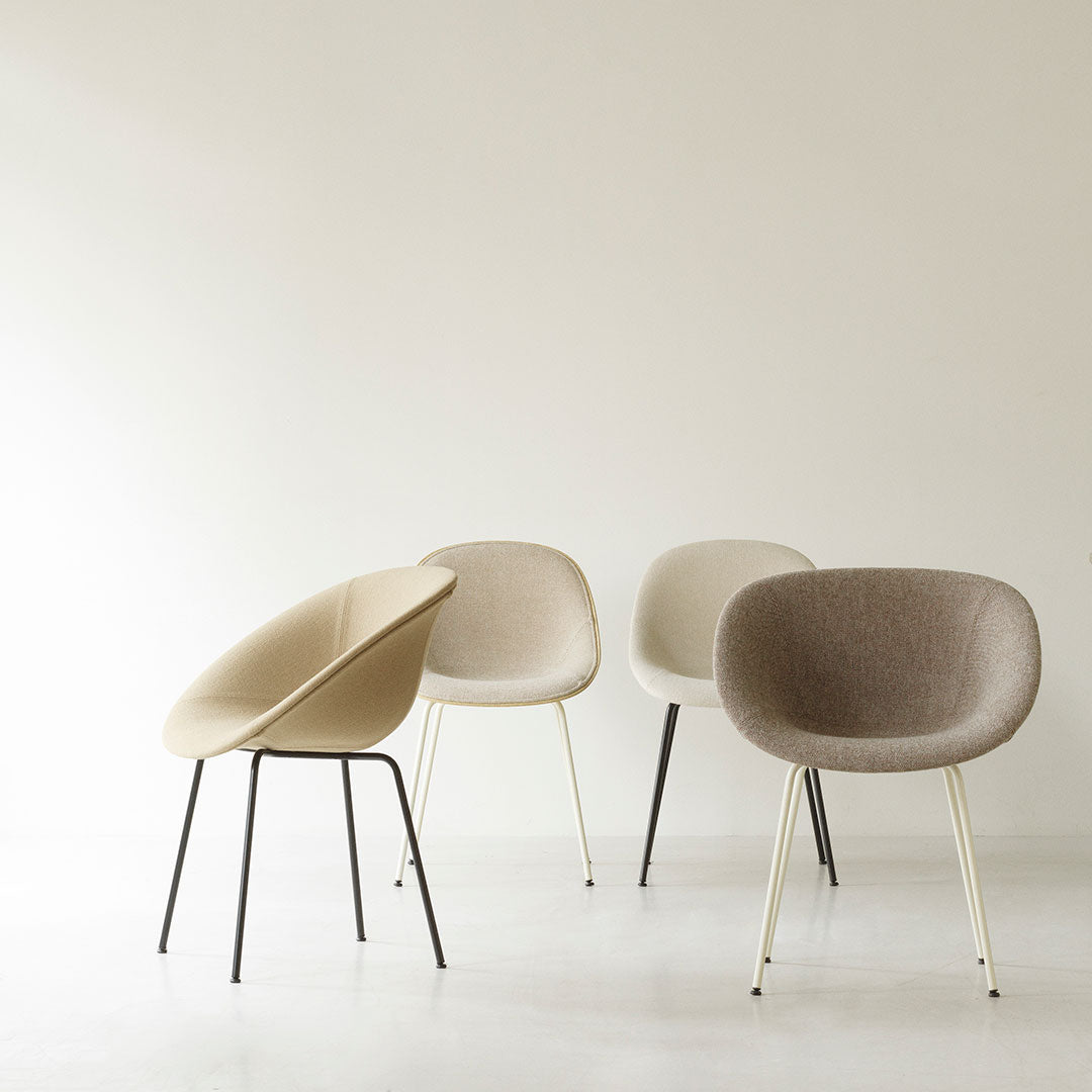 Normann Copenhagen Mat Dining Chair - Front Upholstered