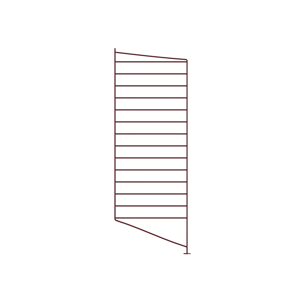 String Furniture Floor Panel h85 x d30 cm — Dark red