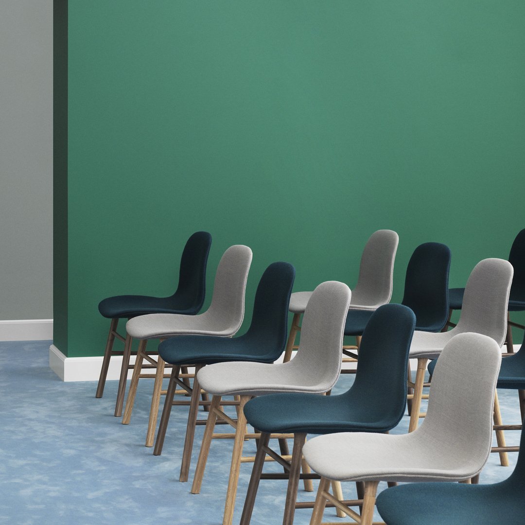 Normann Copenhagen Form Chair - Wood Legs - Upholstered
