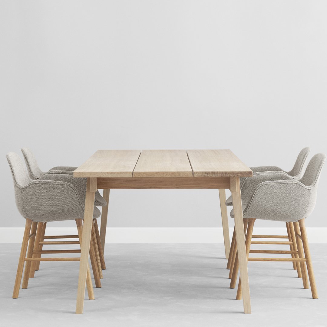 Normann Copenhagen Form Armchair - Wood Legs - Upholstered