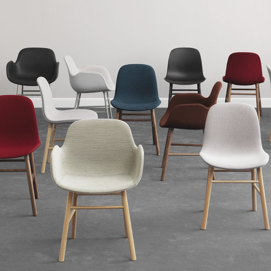 Normann Copenhagen Form Armchair - Wood Legs - Upholstered