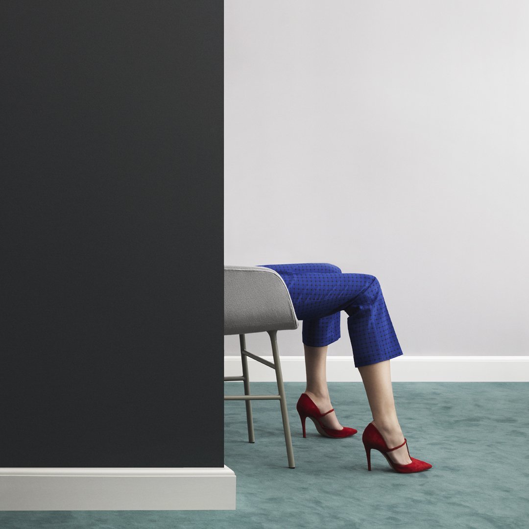 Normann Copenhagen Form Armchair - Metal Legs - Upholstered