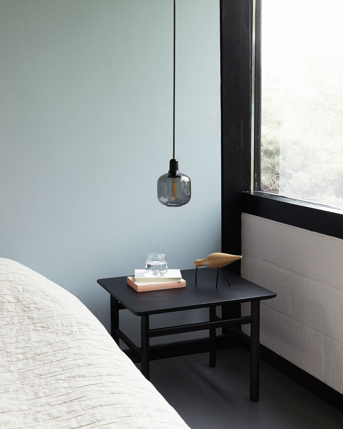 Normann Copenhagen Shorebird - Oak with Black Legs