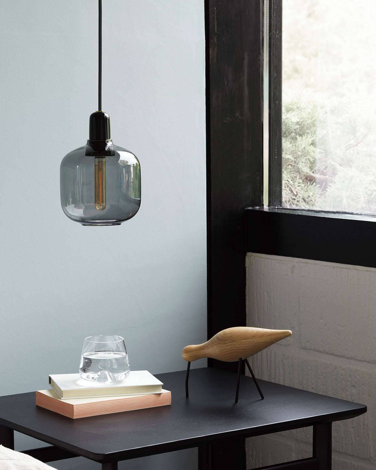 Normann Copenhagen Shorebird - Oak with Black Legs