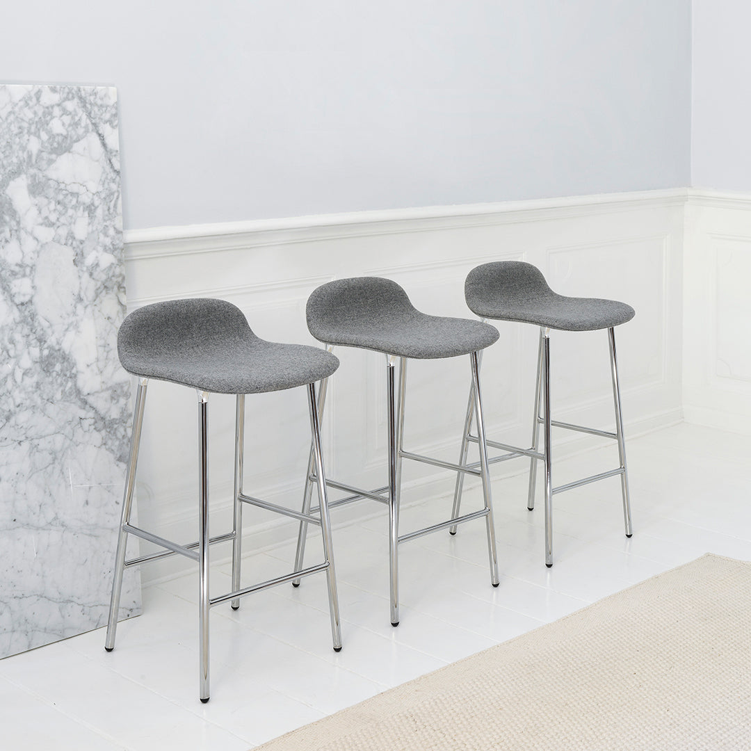 Normann Copenhagen Form Counter Stool - Metal Legs - Upholstered