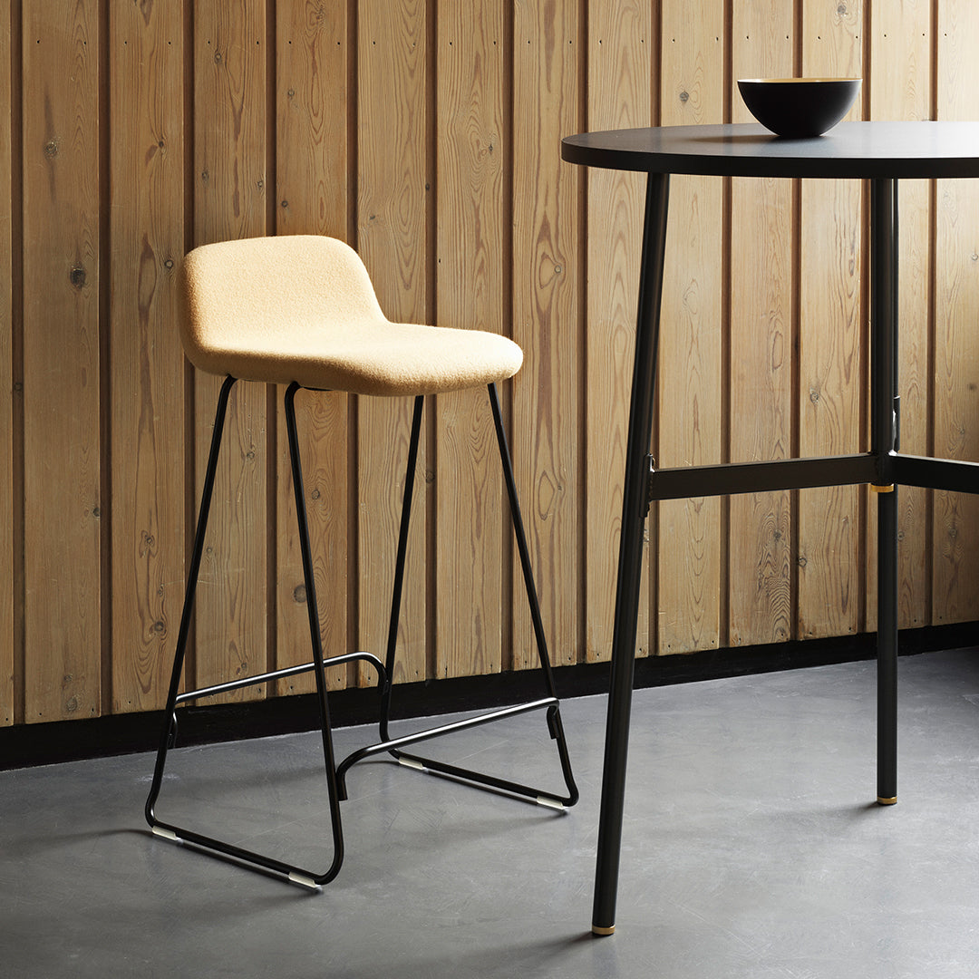 Normann Copenhagen Just Bar Stool w/ Back - Fully Upholstered