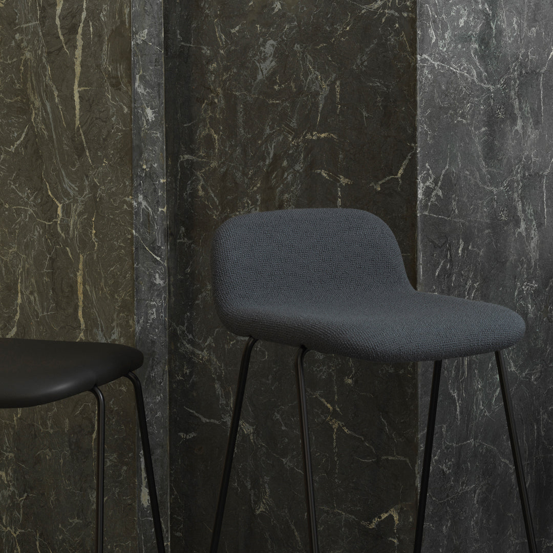 Normann Copenhagen Just Bar Stool w/ Back - Fully Upholstered
