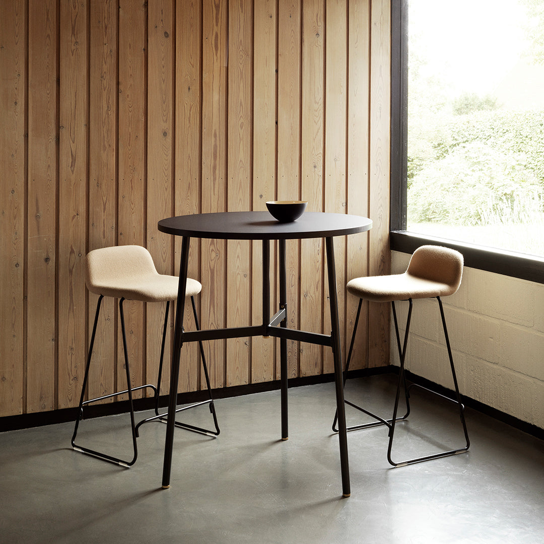 Normann Copenhagen Just Bar Stool w/ Back - Fully Upholstered