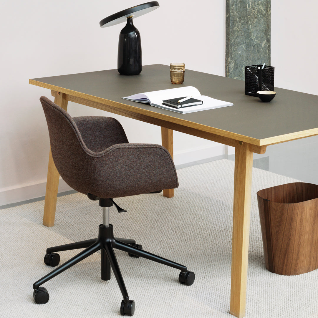 Normann Copenhagen Form Armchair - 5W Swivel Base w/ Gaslift - Upholstered