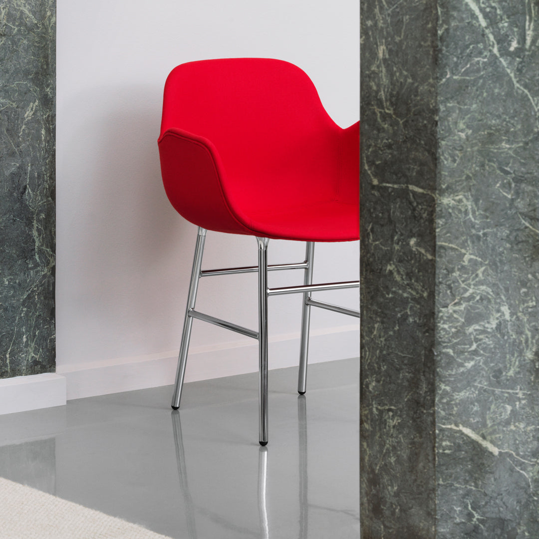 Normann Copenhagen Form Armchair - Metal Legs - Upholstered