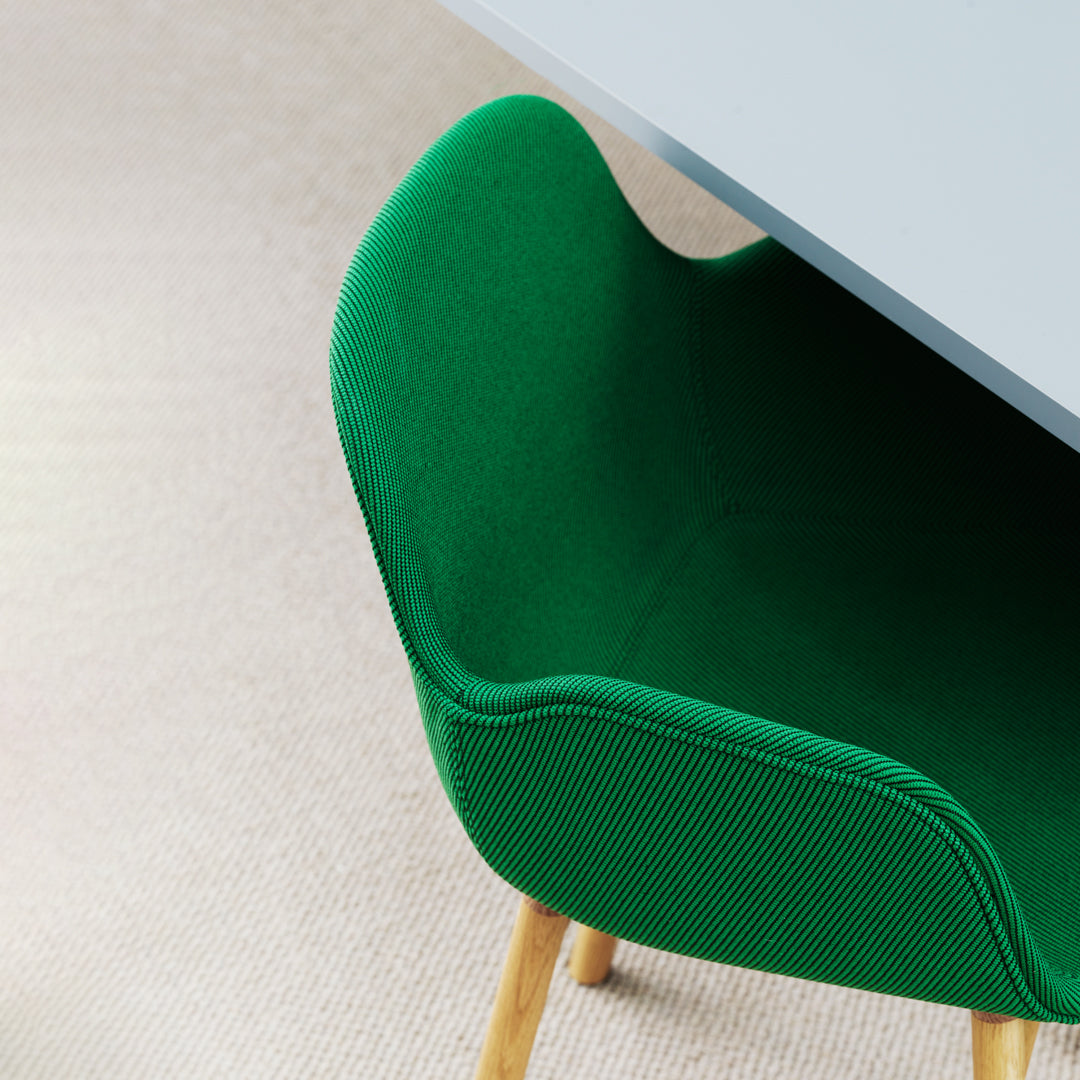 Normann Copenhagen Form Armchair - Wood Legs - Upholstered
