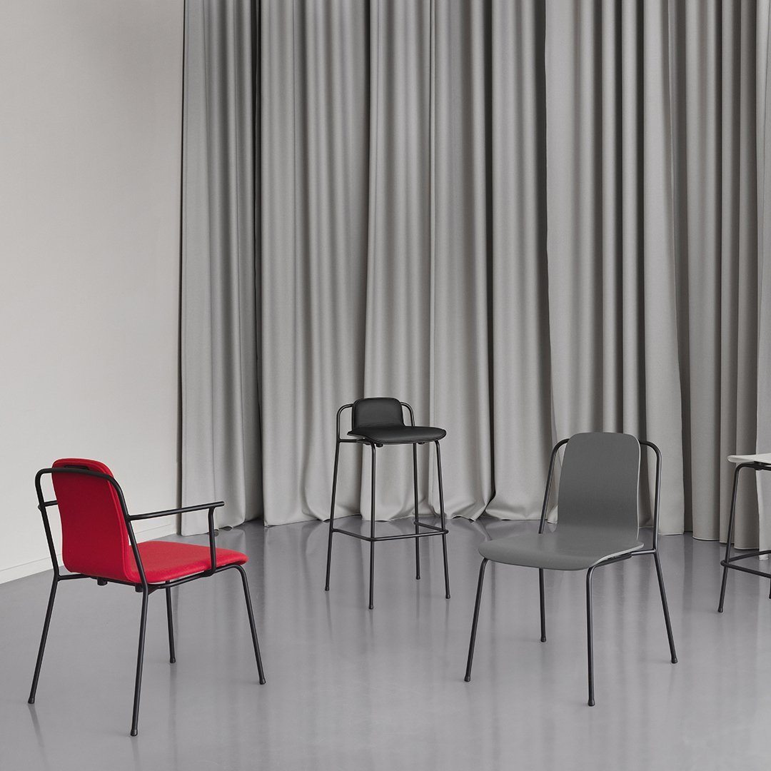 Normann Copenhagen Studio Bar Stool - Fully Upholstered