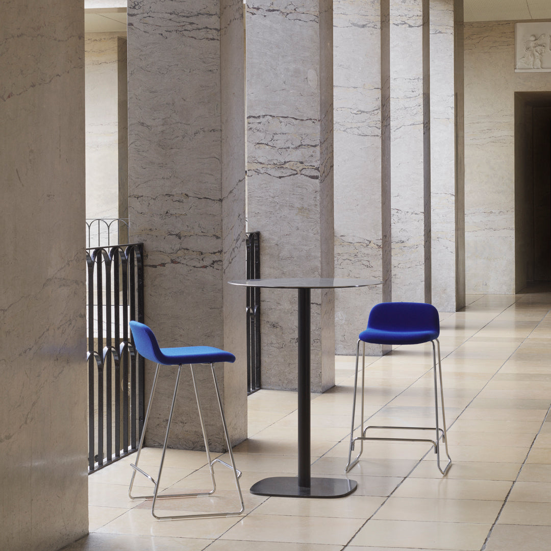 Normann Copenhagen Just Counter Stool w/ Back - Fully Upholstered