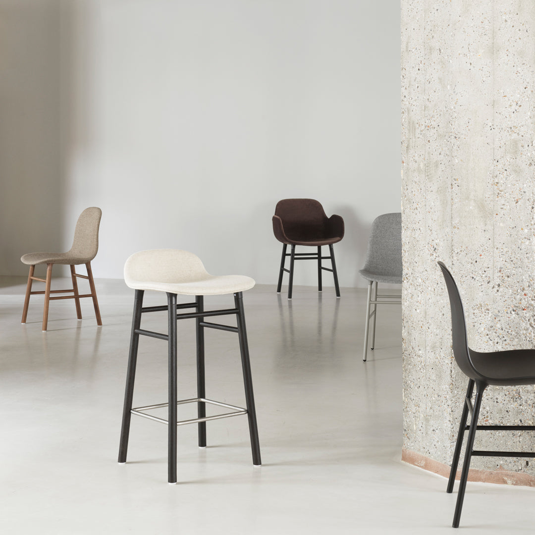 Normann Copenhagen Form Counter Stool - Wood Legs - Upholstered