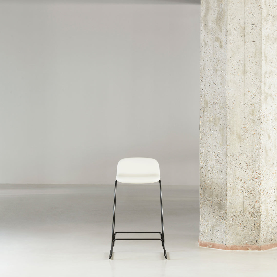 Normann Copenhagen Just Counter Stool w/ Back - Fully Upholstered