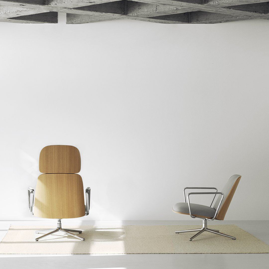 Normann Copenhagen Pad Lounge Chair - Low w/ Tilt, Swivel Base