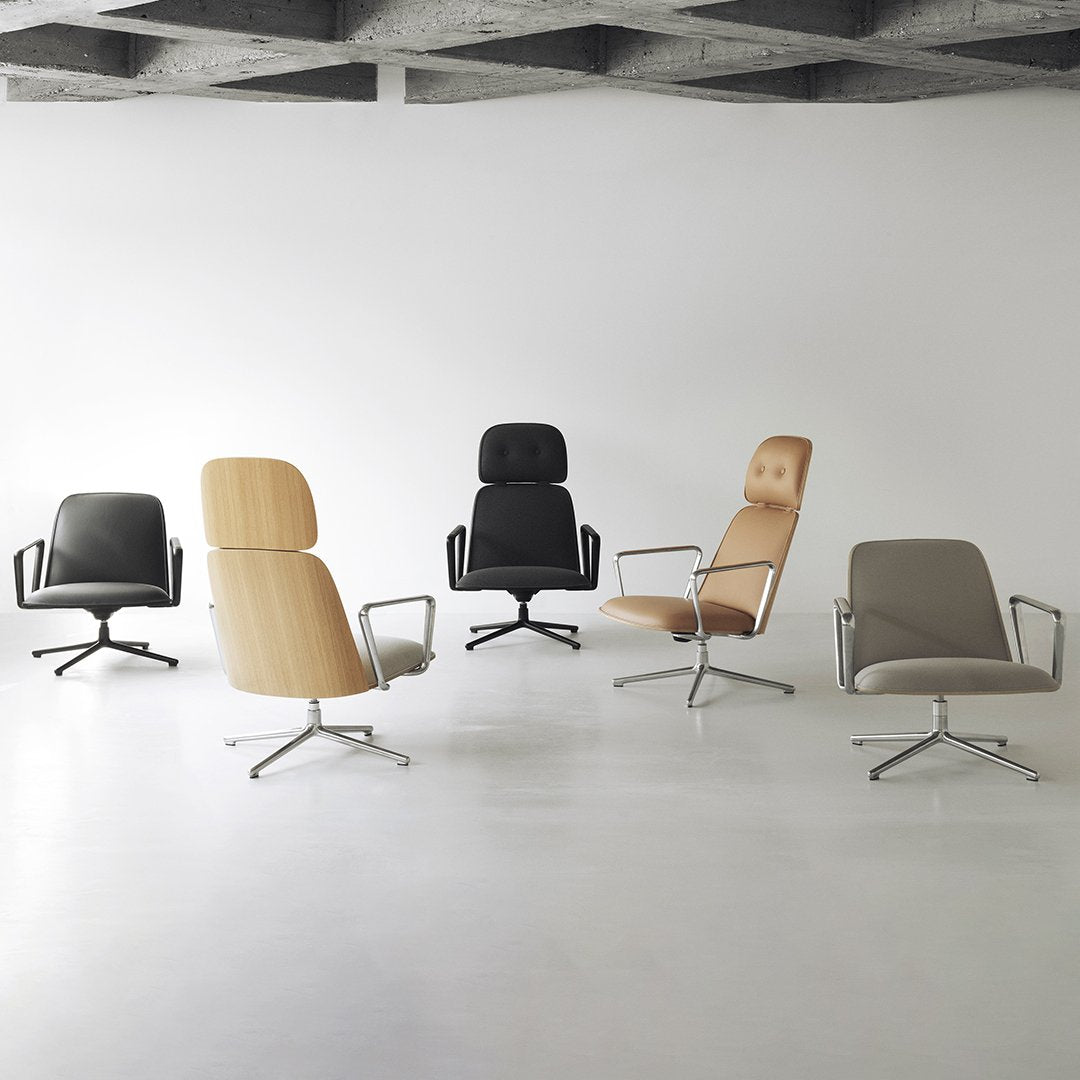 Normann Copenhagen Pad Lounge Chair - High, Swivel Base