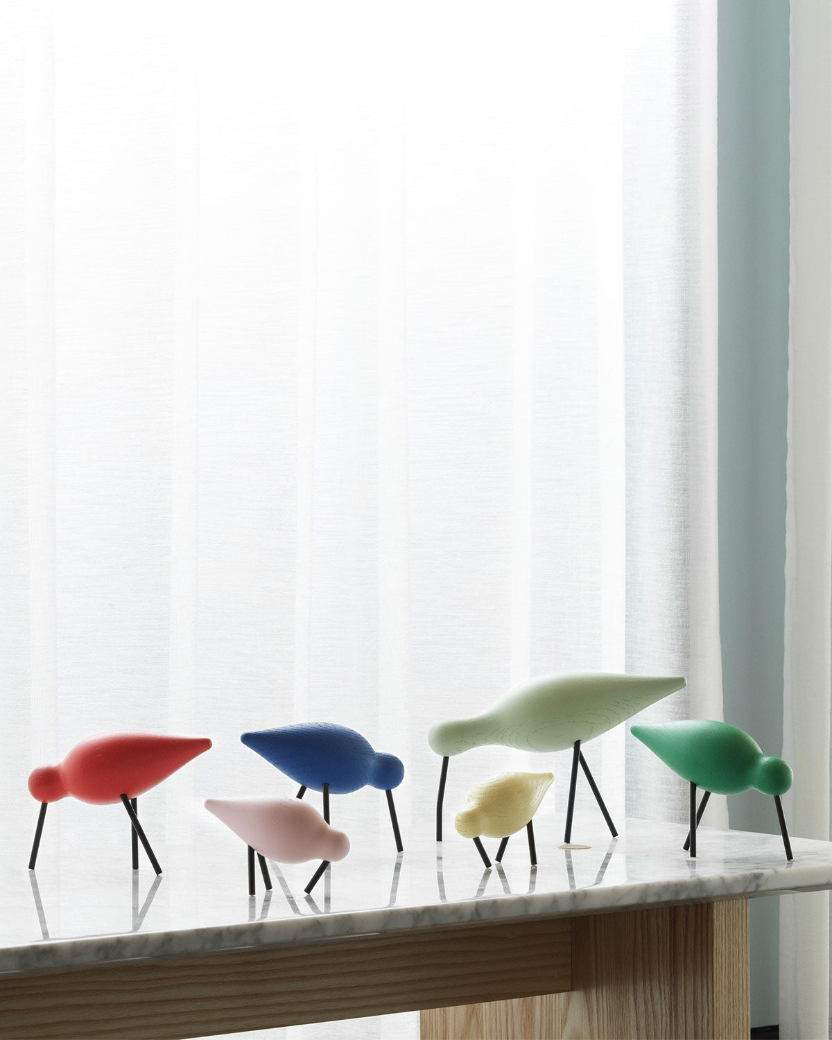 Normann Copenhagen Shorebird - Coloured with Black Legs