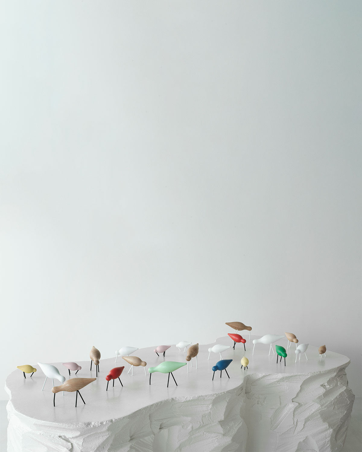 Normann Copenhagen Shorebird - Oak with White Legs