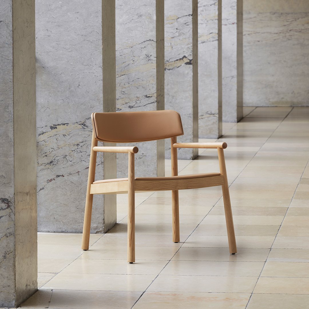 Normann Copenhagen Timb Lounge Armchair - Front Upholstered