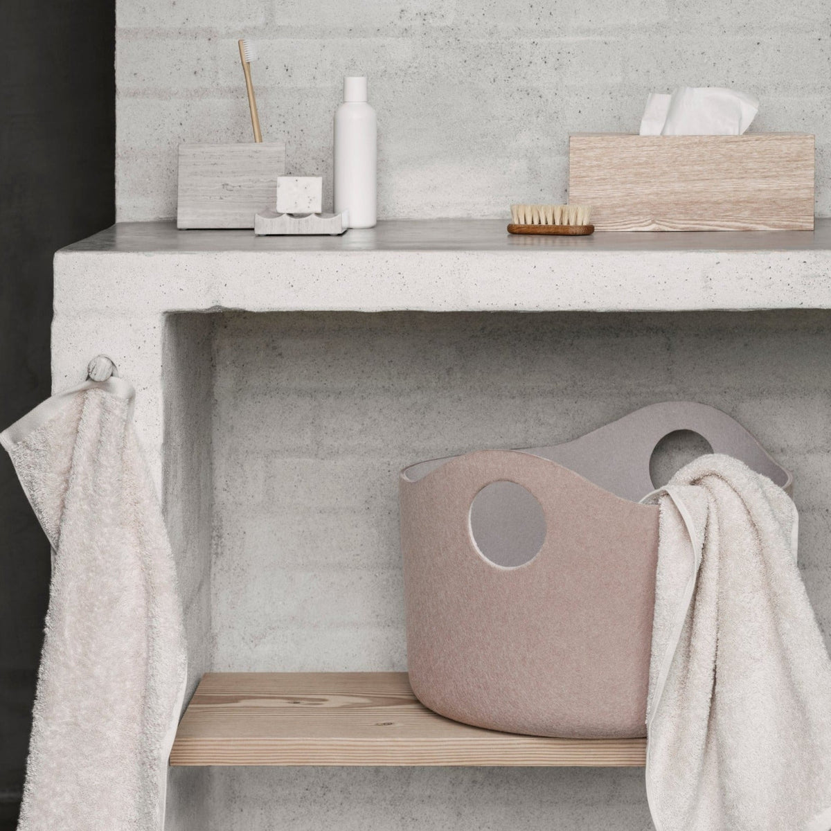 Blomus Wilo Natural Hardwood Tissue Box Cover - Scandinavian Minimalist Design