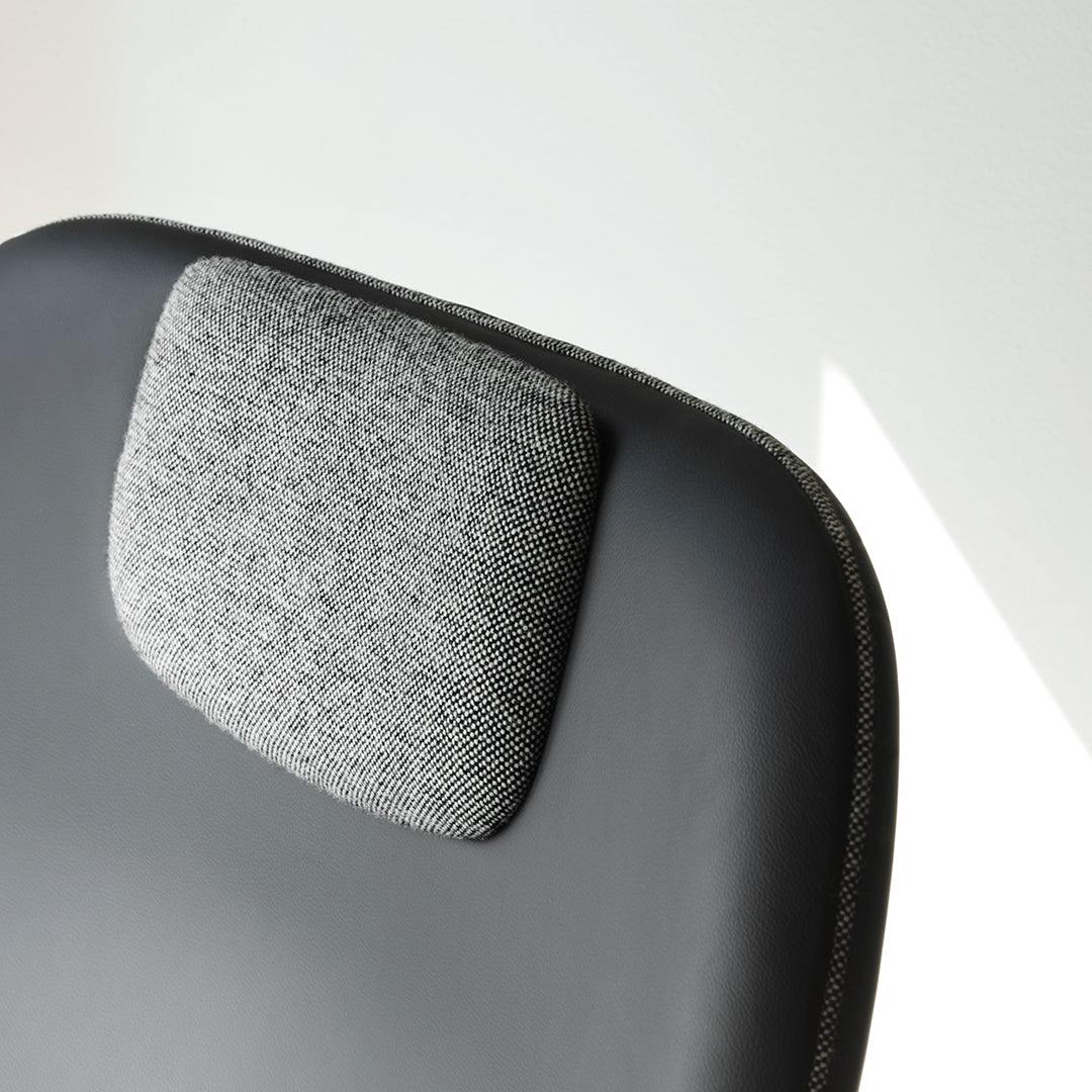 Normann Copenhagen Drape High Lounge Chair w/ Headrest - Wood Legs