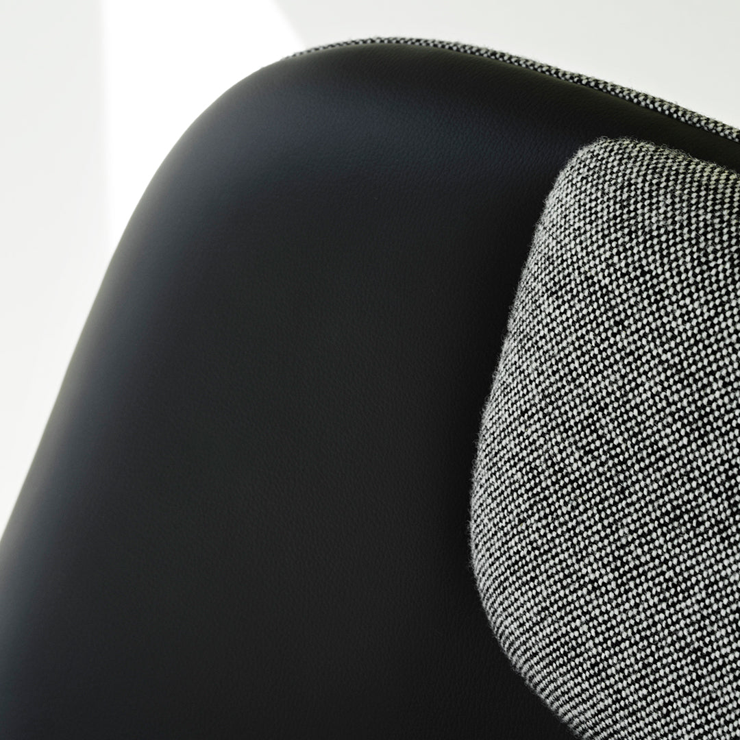 Normann Copenhagen Drape High Lounge Chair w/ Headrest - Steel Legs