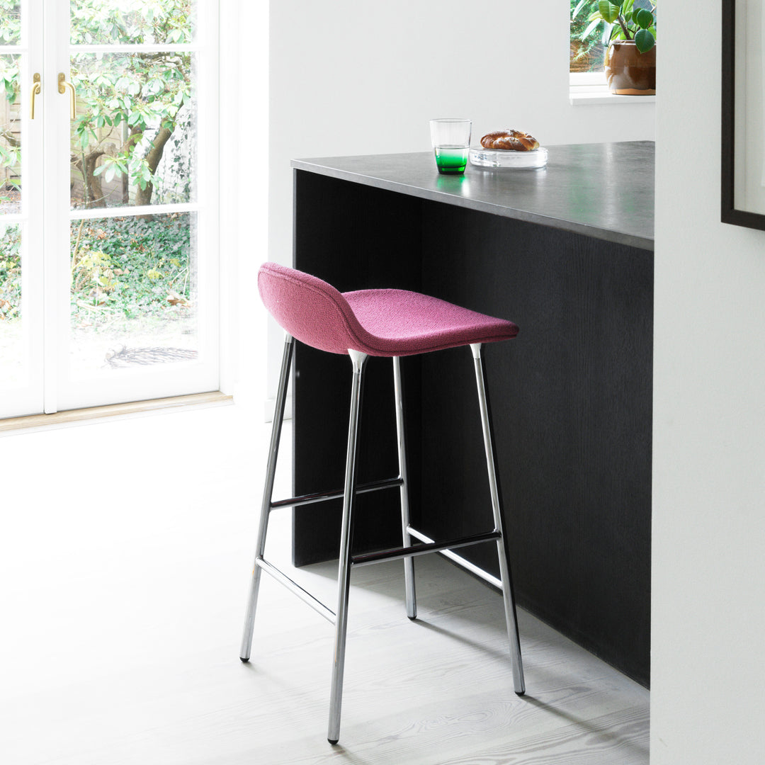Normann Copenhagen Form Bar Stool - Metal Legs - Upholstered