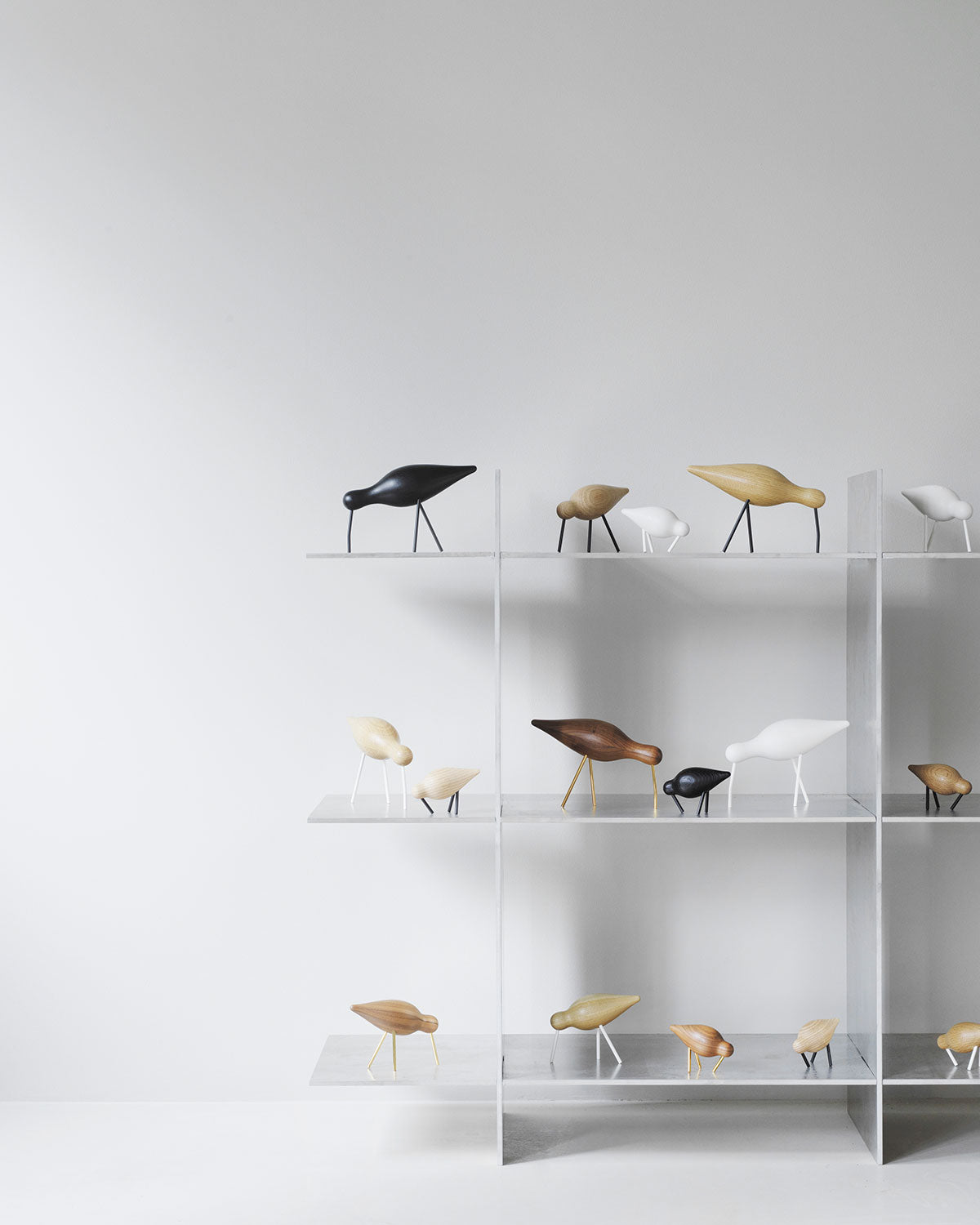 Normann Copenhagen Shorebird - Oak with White Legs
