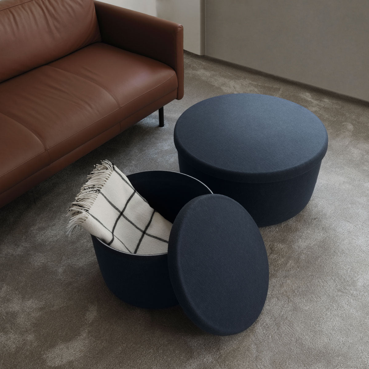 Normann Copenhagen Hide Storage Pouf