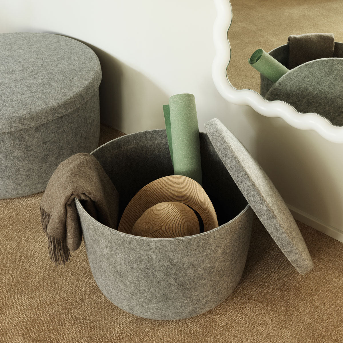 Normann Copenhagen Hide Storage Pouf