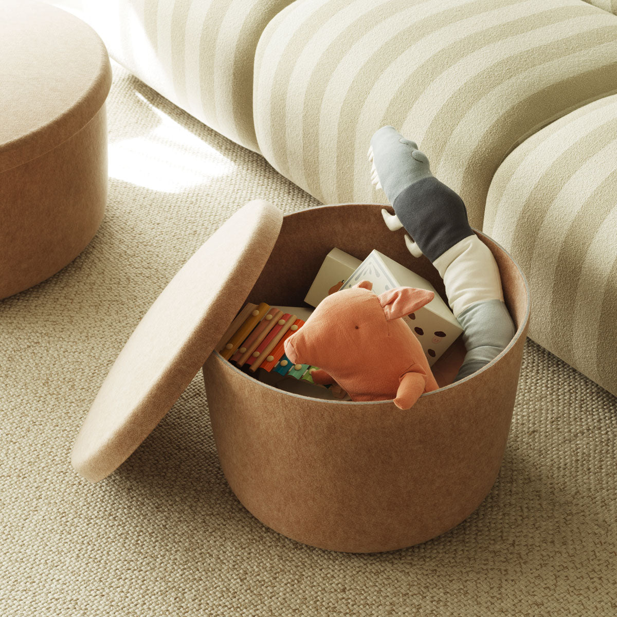 Normann Copenhagen Hide Storage Pouf