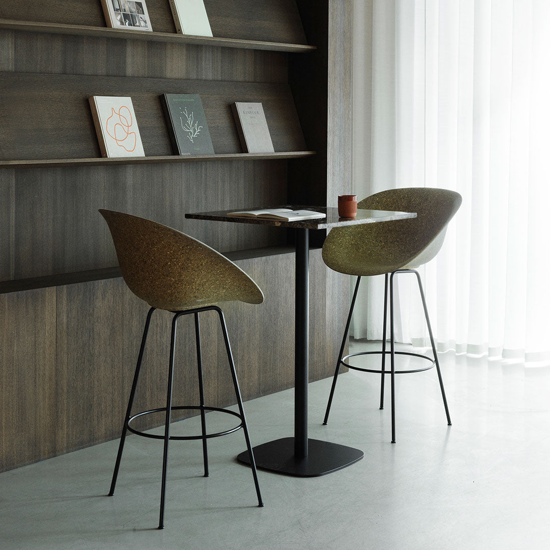 Normann Copenhagen Mat Counter Chair w/ Arms - Fully Upholstered