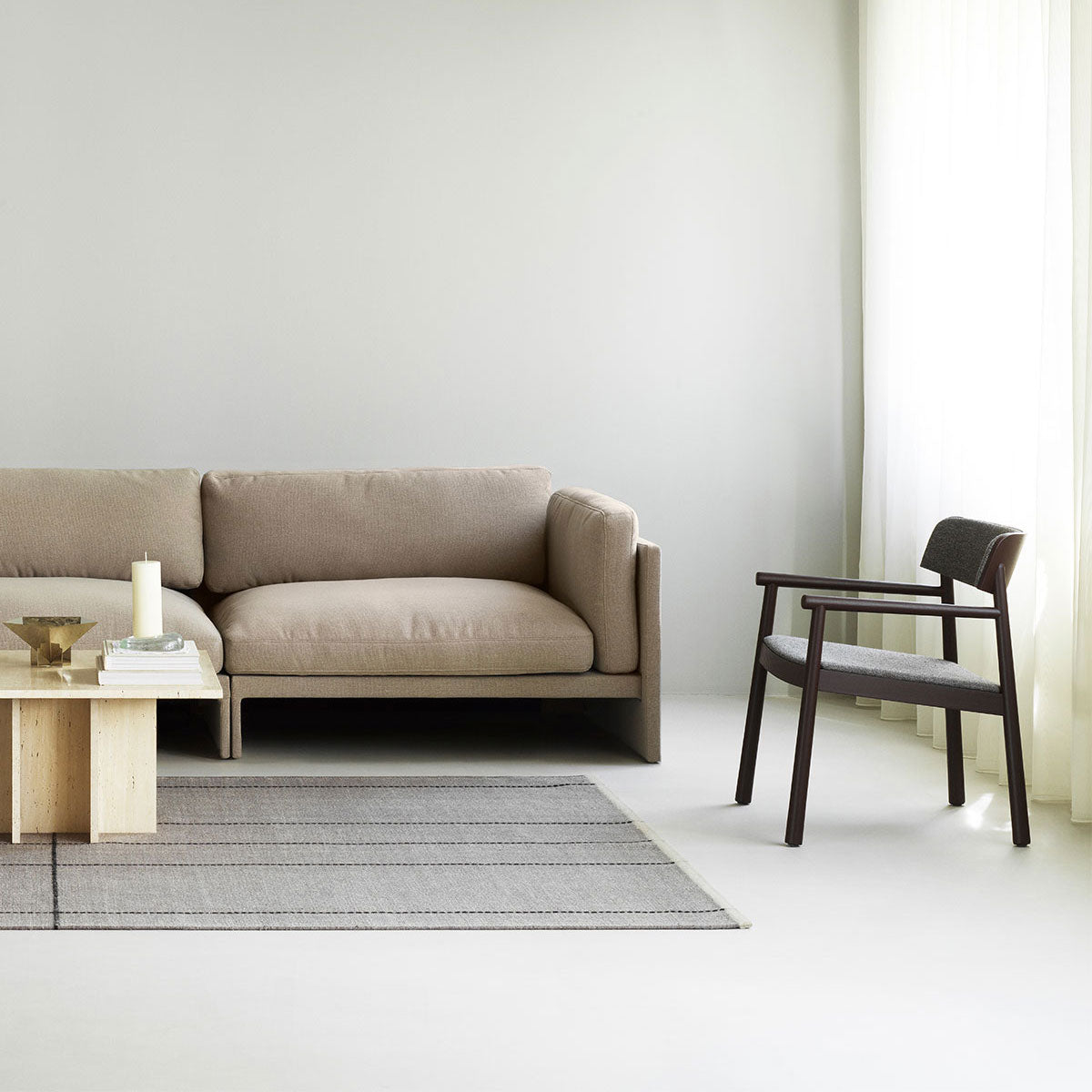 Normann Copenhagen Timb Lounge Armchair - Front Upholstered