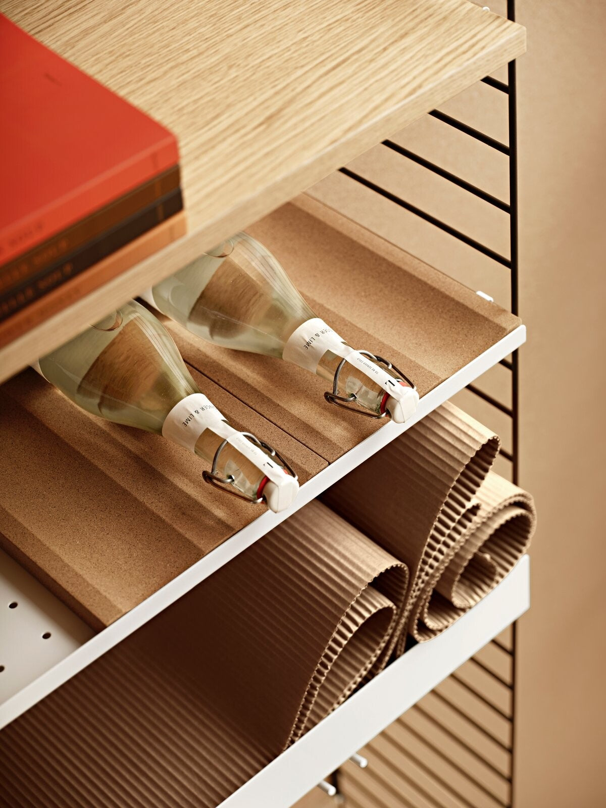 Shelf w78 x d20 cm in Oak, room setting